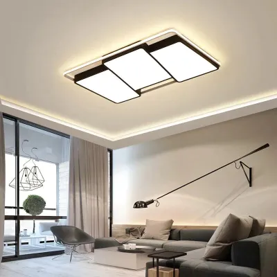 Moderne Deckenleuchten mit Fernbedienung, dimmbar, LED-Deckenleuchte für Esszimmer, Wohnzimmer, Schlafzimmer, Küche, Heimdekoration