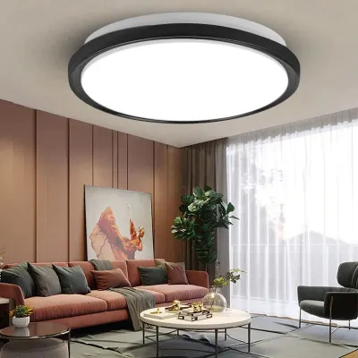 Lampy sufitowe LED Nowoczesne lampy sufitowe LED Oprawy oświetleniowe Okrągłe lampy panelowe 12W 24W do salonu kuchni