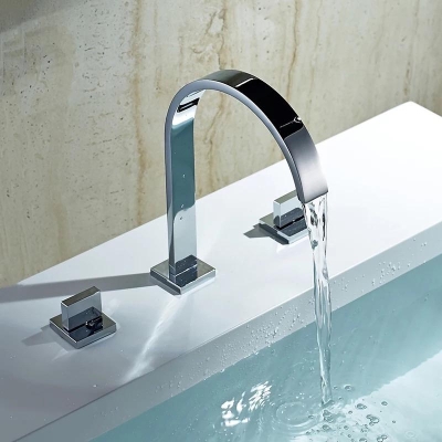 HydroBliss - Moderne badkamerkraan met dubbele handgreep