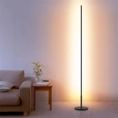 Nordycki minimalizm Lampa podłogowa LED Sypialnia Dekoracja nocna Lampa podłogowa w domu Oświetlenie wewnętrzne Lampa stojąca Narożne lampy podłogowe