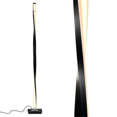 Nowoczesna lampa podłogowa LED do salonu Stojąca lampa podłogowa LED do sypialni Biura Jasna, ściemnialna lampa stołowa Wystrój wnętrz