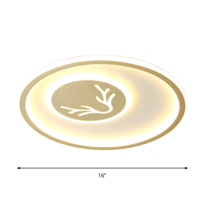 Minimalistische Acryl-Geweih-Einbauleuchte – LED-Deckenleuchte in Gold für Schlafzimmer