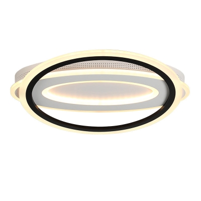 Oval LED Ceiling Flush Mount - 16.5