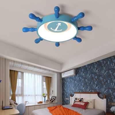 Blue Rudder Kids LED Flush Mount Fixture - 19.5