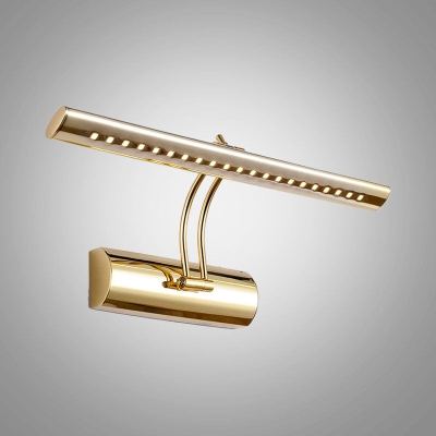 Aplique de pared para tocador de baño LED de metal moderno de 16