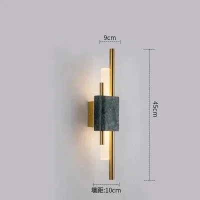 Moderne marmeren led-wandlamp voor woonkamer slaapkamer badkamer loft decor