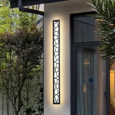 Wasserdichte Außenwandleuchte LED Hohe Wandleuchte IP65 Aluminium Licht Garten Villa Veranda Wandleuchte Licht 110V 220V