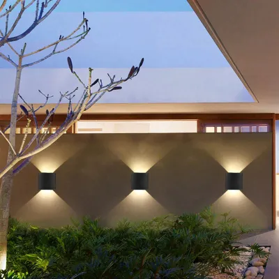 NIEUWE Wandlamp Led Aluminium Buiten Binnen Ip65 Up Down Wit Zwart Modern Voor Thuis Trappen Slaapkamer Nachtkastje Badkamer Licht