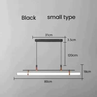 Casia V – Moderne lineare LED-Bar-Pendelleuchte für Esszimmer, Küche, Büro