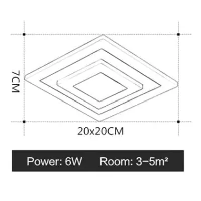 LED-plafondverlichting Lampara Techo Dormitorio Dimbaar Opbouwmontage Inbouw Voor Keuken Gang Badkamer Studie Modern plafon led