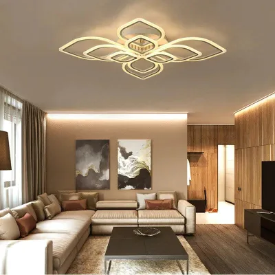 Moderne Deckenleuchten LED-Lampe für Wohnzimmer, Schlafzimmer, Arbeitszimmer, weiße Farbe, oberflächenmontierte Deckenleuchte, Deko