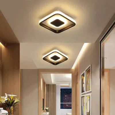 Le plafoniere a led moderne alla moda per l'illuminazione interna del soggiorno della sala studio del corridoio 16-18w