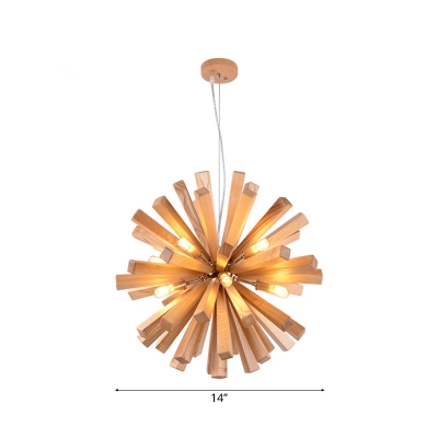 Starburst Kronleuchter Pendelleuchte Modernismus Holz 14