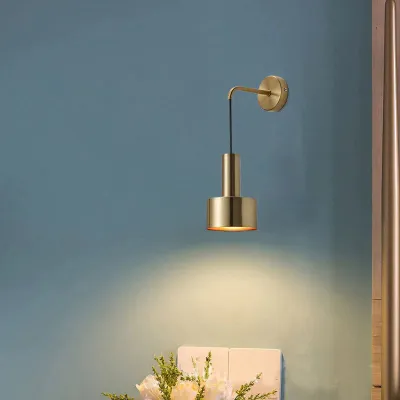 Nordic Massivholz Alle Kupfer Wohnzimmer Hintergrund Wand Lampe Kreative Korridor Kupfer Wand Lampe Schlafzimmer Chinesischen Nussbaum Nachttisch Lampe