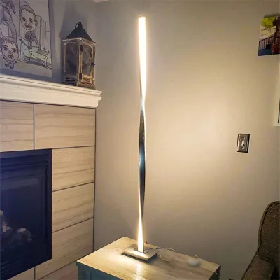 Lampada da terra moderna a LED per soggiorni Lampada da terra moderna per studi, camere da letto, uffici Lampada da terra luminosa dimmerabile