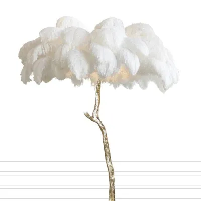 Moderne Luxus-Feder-Stehlampe, Wohnzimmer-Dekoration, Stehleuchte, Stehleuchte, dekorative Stehlampe, Innen- und Schlafzimmerbeleuchtung