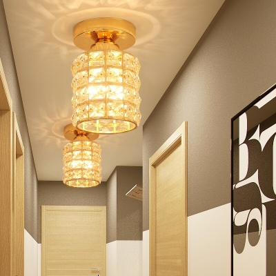 Lampada da soffitto in cristallo con montaggio a incasso in cristallo con decorazioni moderne per sala da pranzo, cucina, bar