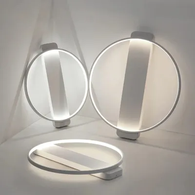 Plafonnier Led circulaire nordique, luminaire de salon, chambre à coucher, cuisine, montage en Surface, plafonnier avec télécommande