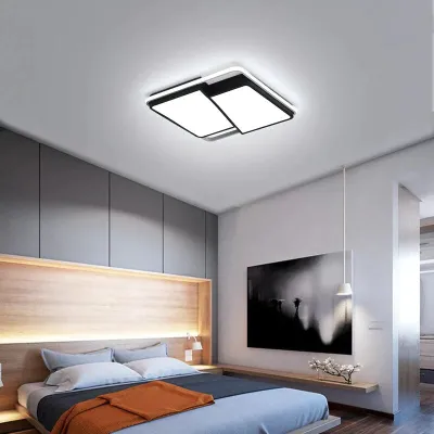 Plafonniers modernes à distance Dimmable plafonnier à LED luminaire pour salle à manger salon chambre cuisine décoration de la maison lumière