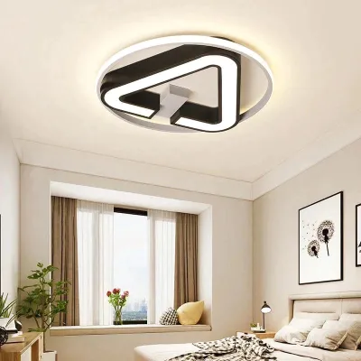 Moderne LED Dreieck Deckenleuchten Für Wohnzimmer Schlafzimmer Innenbeleuchtung Deckenleuchte Leuchte Fernbedienung Dimmen