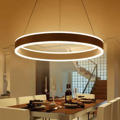 Moderne LED-Ring-Pendelleuchten für Esszimmer, Wohnzimmer, Restaurant, Küche, Hängeleuchte