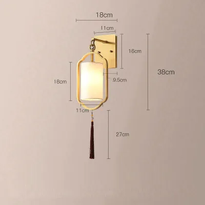 Kreative Wandlampe Schlafzimmer Nachttischlampe Hintergrund Kupfer Wandlampe