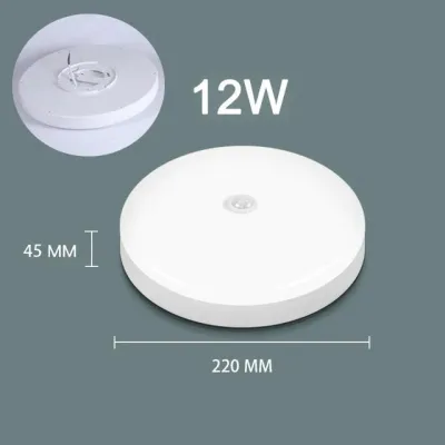 Plafonnier Led avec capteur de mouvement, design moderne, montage en Surface, éclairage d'intérieur, idéal pour une cuisine ou une cuisine, 12/18/20/30/50W