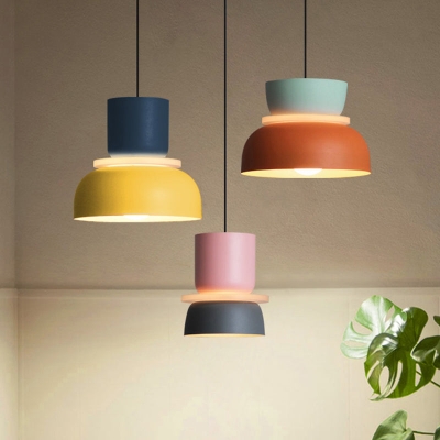 Illuminazione a sospensione moderna e contemporanea Lampada a sospensione a LED colorata Macaron
