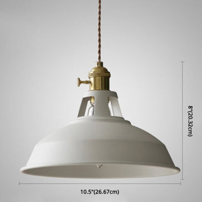 Macarons industriële schuurschaduw hanglamp metaal 1-lichts hanglamp voor restaurant