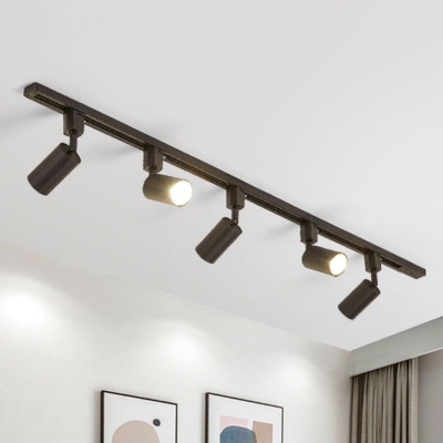 Röhrenförmige LED-Schienenlampe im nordischen Stil – moderner metallischer Wohnzimmerstrahler