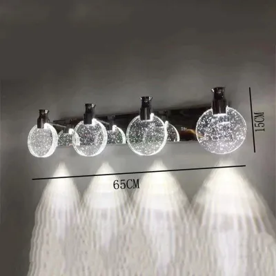 Eenvoudige kristallen LED-wandlamp voor badkamerslaapkamer