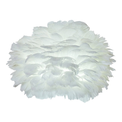 Nordic Feather Sconce Light - Romantic Wall Lamp for Bedroom