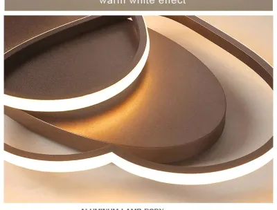 Led kroonluchter plafondlamp moderne verlichting plafondlamp hartvormig licht voor woonkamer kinderkamer restaurant badkamer