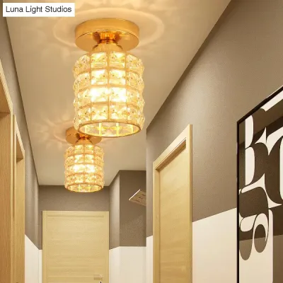 Lampada da soffitto in cristallo con montaggio a incasso in cristallo con decorazioni moderne per sala da pranzo, cucina, bar