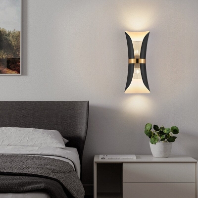 Moderne eenvoudige wandlamp Lights Scone voor slaapkamer badkamer zwart goud