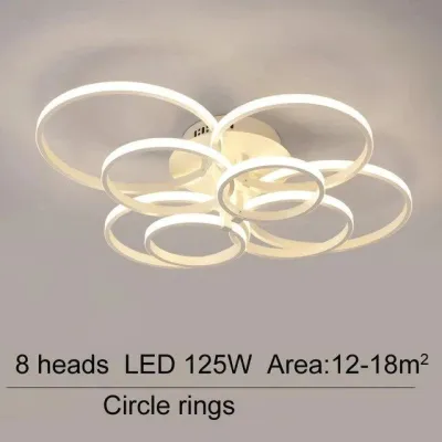 Lámpara LED moderna de acrílico para sala de estar, Lustres LED para dormitorio, lámpara de iluminación de techo grande, accesorios