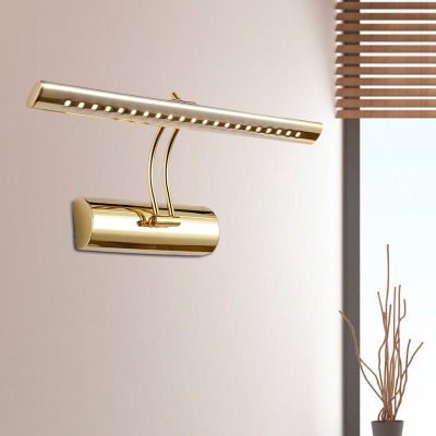 Aplique de pared para tocador de baño LED de metal moderno de 16
