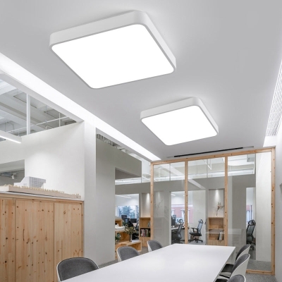 Entdecken Sie futuristische Beleuchtung: Unterputz-LED-Leuchte aus Acryl mit modernem geometrischem Design für das Büro und darüber hinaus