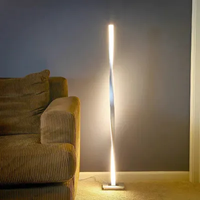 Lampada da terra moderna a LED per soggiorni Lampada da terra moderna per studi, camere da letto, uffici Lampada da terra luminosa dimmerabile