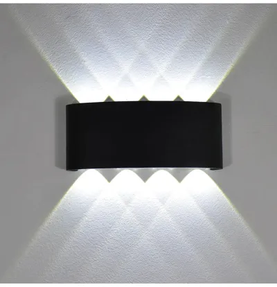 NIEUWE Wandlamp Led Aluminium Buiten Binnen Ip65 Up Down Wit Zwart Modern Voor Thuis Trappen Slaapkamer Nachtkastje Badkamer Licht
