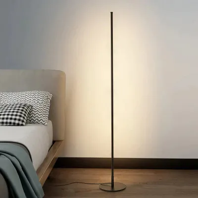 Nordycki minimalizm Lampa podłogowa LED Sypialnia Dekoracja nocna Lampa podłogowa w domu Oświetlenie wewnętrzne Lampa stojąca Narożne lampy podłogowe