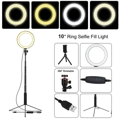 Lampa podłogowa LED USB pierścieniowa lampa podłogowa statyw pierścieniowy 80 diod LED stojąca lampa podłogowa do wideo YouTube Photo Ringlight makijaż abażur