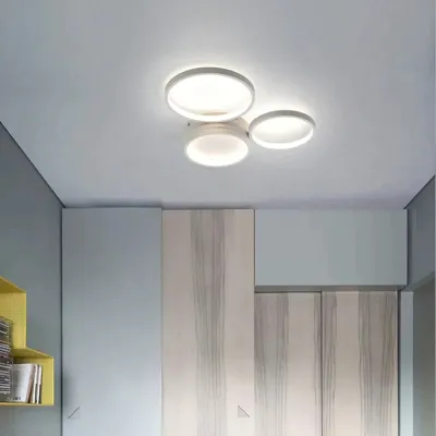 Moderne runde LED-Deckenleuchten Schlafzimmer Esszimmer Deckenleuchten Küche Plafondlamp Oberflächenmontage Fernbedienung Lamparas