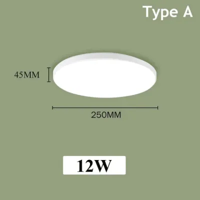 Lampy sufitowe LED Nowoczesne lampy sufitowe LED Oprawy oświetleniowe Okrągłe lampy panelowe 12W 24W do salonu kuchni