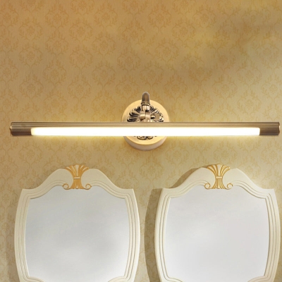 Aplique de pared moderno con acabado de latón LED integrado para baño - Iluminación de tocador, 17