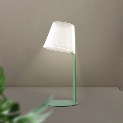 Macaron Acrylic Tapered Shade Table Lamp - LED Nightstand Lighting for Kids Bedroom