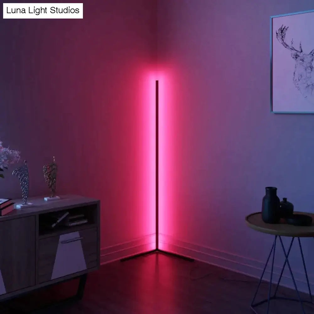 Lampadaire LED nordique RGB coin LED Angle droit lampadaires coloré chambre lampe éclairage télécommande coin lampe sur pied