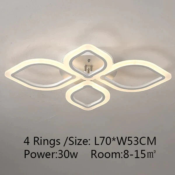Moderne plafondverlichting LED-lamp voor woonkamer slaapkamer studeerkamer witte kleur opbouw plafondlamp deco