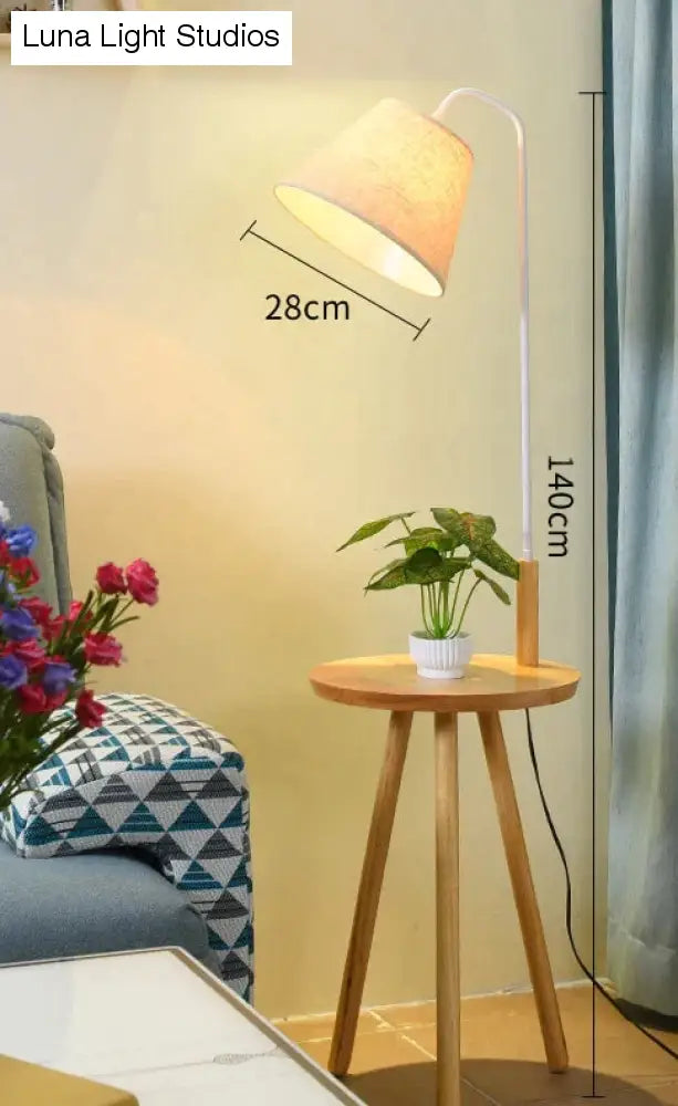 Log Vloerlamp Creatieve Woonkamer Bank Salontafel Studie Balkon Persoonlijkheid Kleine Tafelkleed Cover Verticale Tafellamp