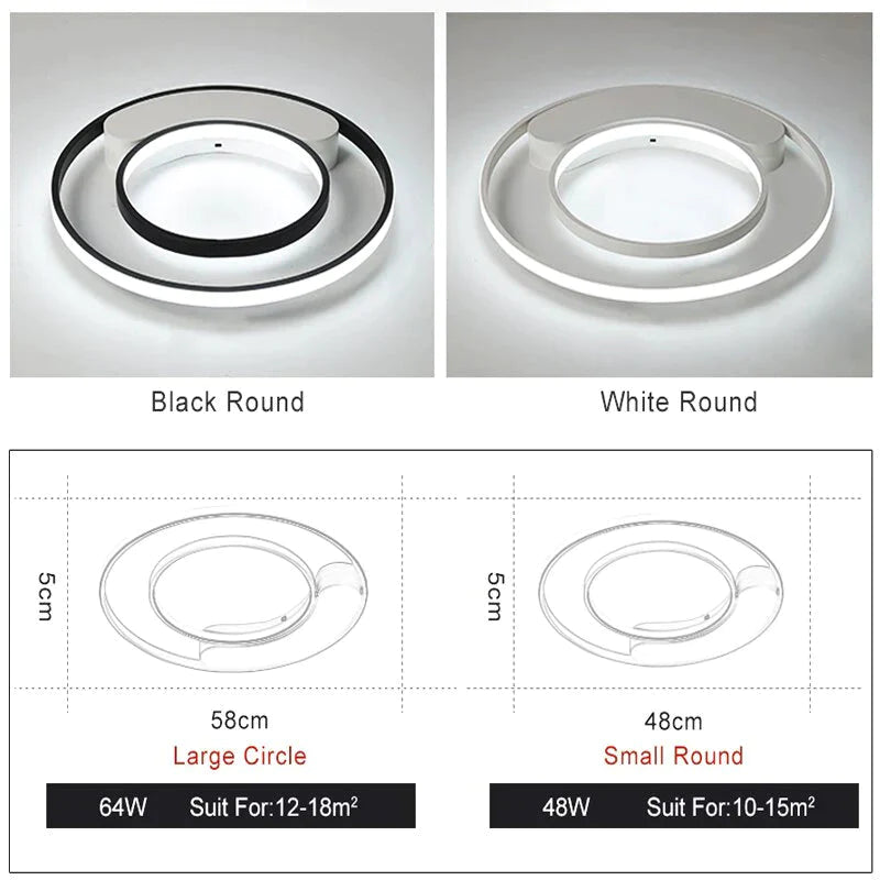 Bedroom Lamp Ceiling Around For Plafond Home 5-15Square Meters Lighting Fixtures Modern Plafondlamp Dinning Room